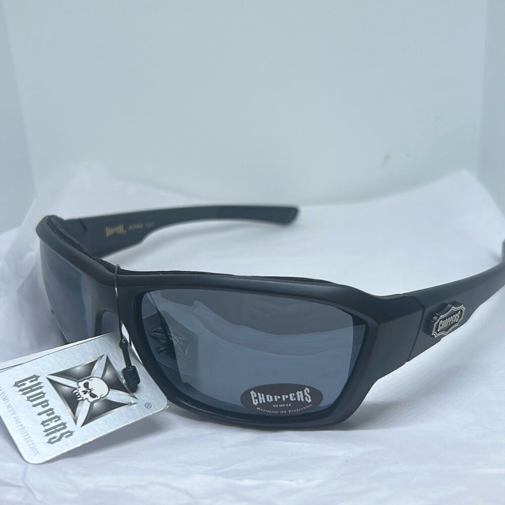 Choppers Padded Sunglasses – Maximum UV Protection – Motorcycle Riding Glasses